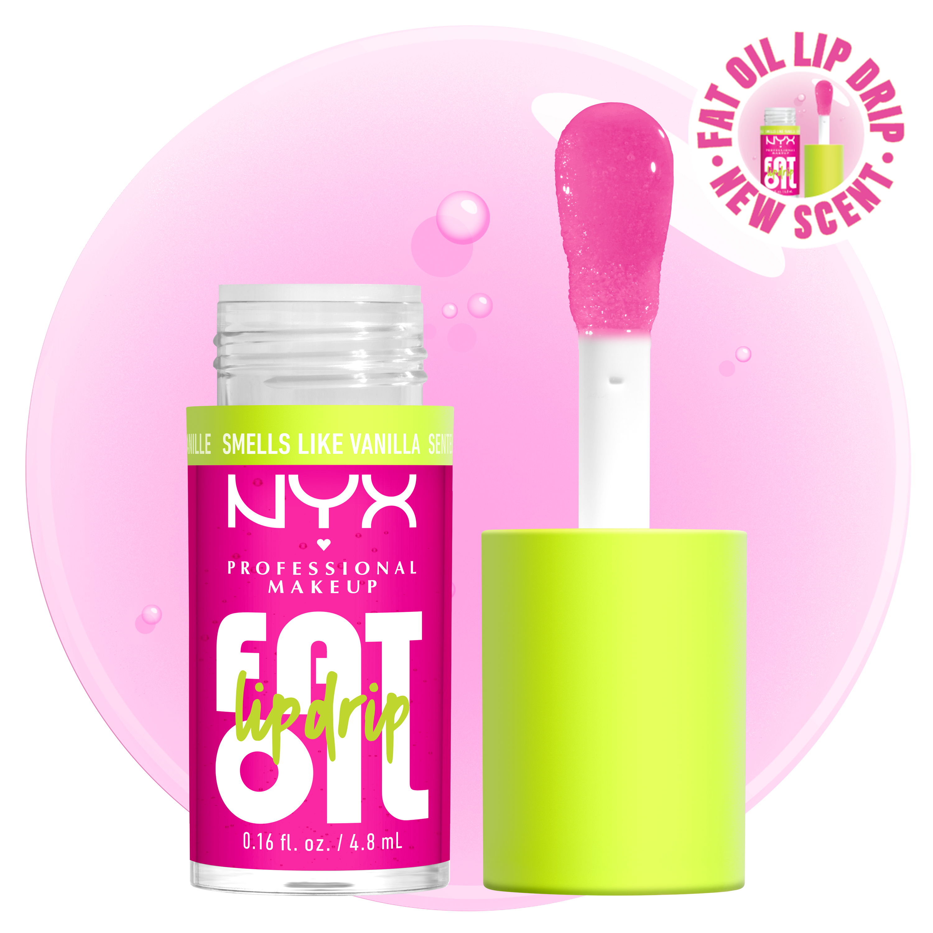 NYX Professional Makeup Tinted Lip Oil - Fat Oil Lip Drip Lip Gloss Suga Baddie 10$