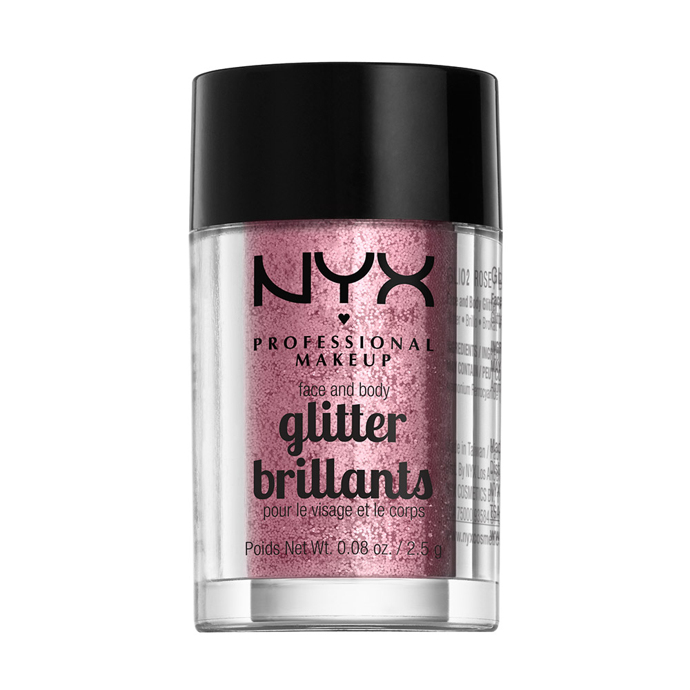 NYX Professional Makeup Loose Face Body Glitter Rose 7$
