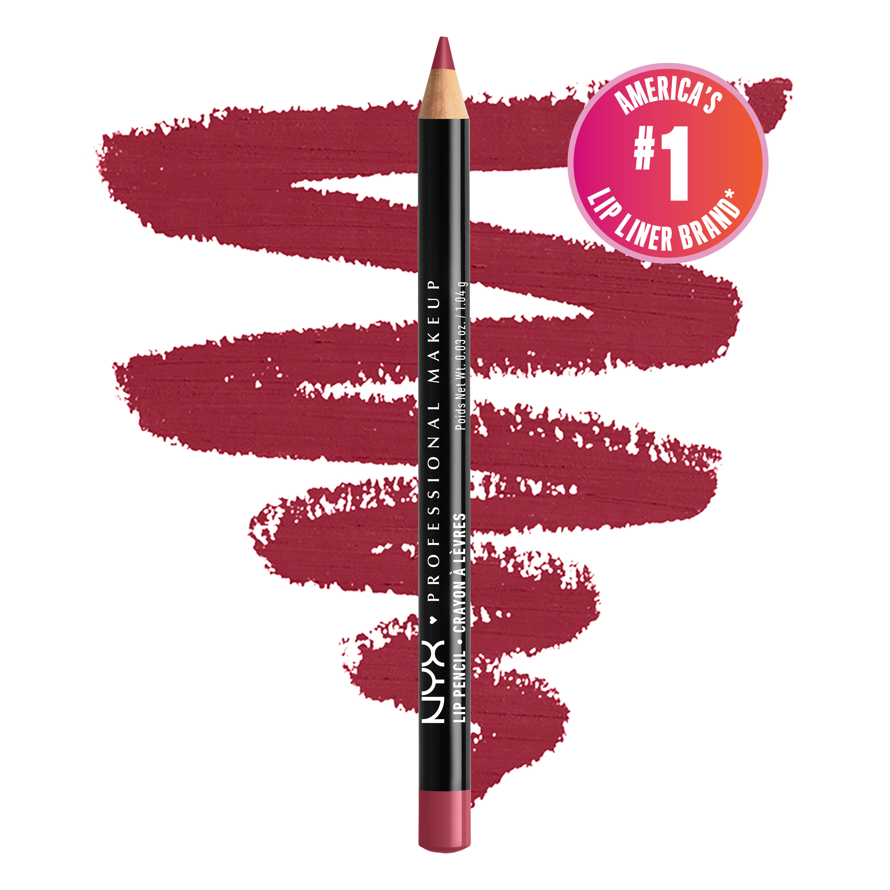 NYX Professional Makeup Slim Lip Pencil Creamy Lip Liner Plum 6$