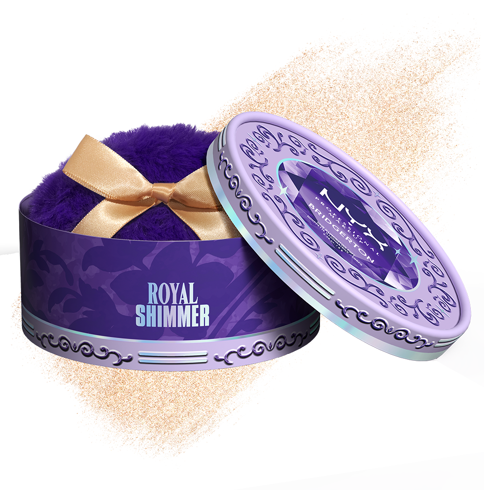 NYX Professional Makeup Bridgerton Royal Shimmer Skin Illuminating Puff Gilded In Gold $18