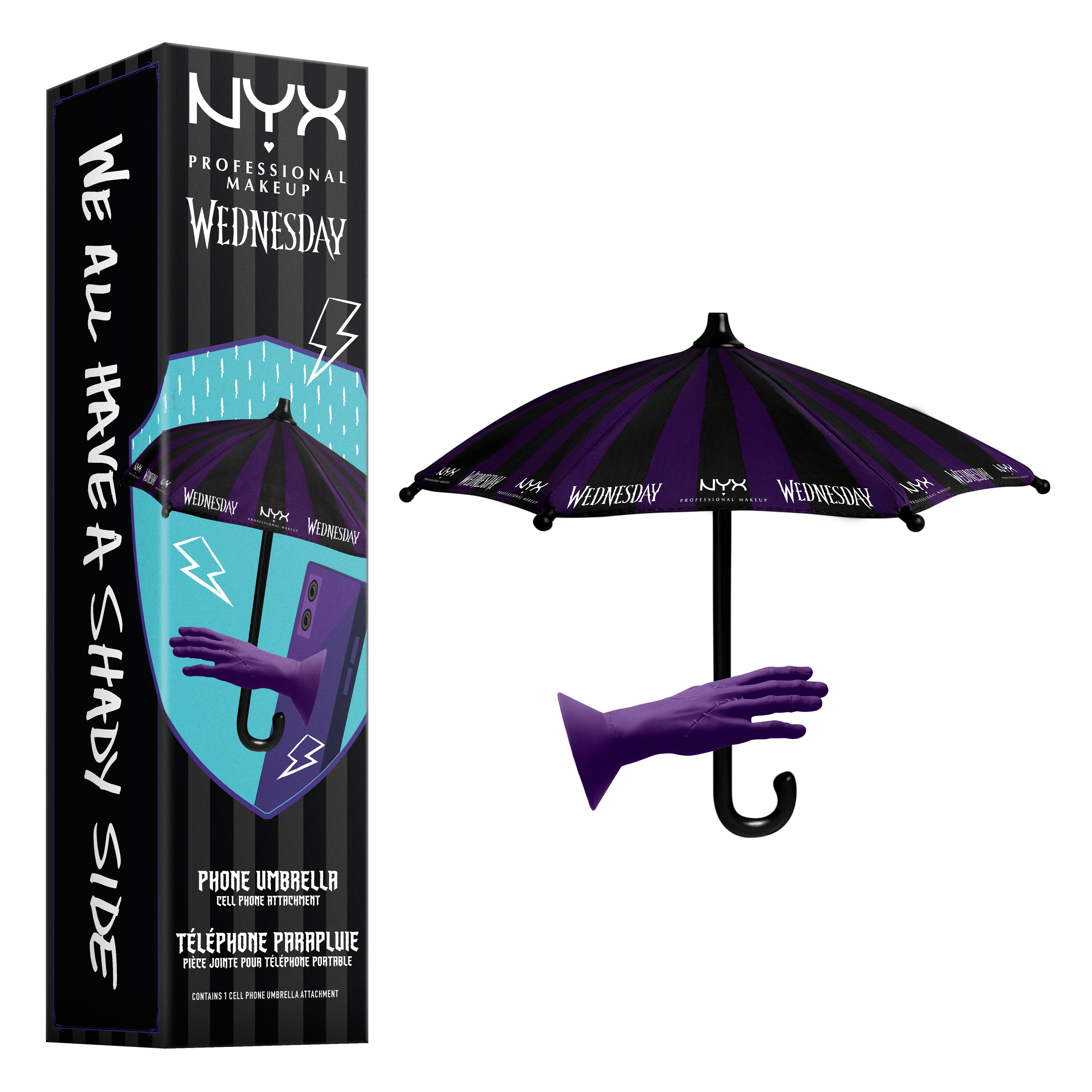 NYX Professional Makeup Wednesday Cell Phone Umbrella Brush 15$