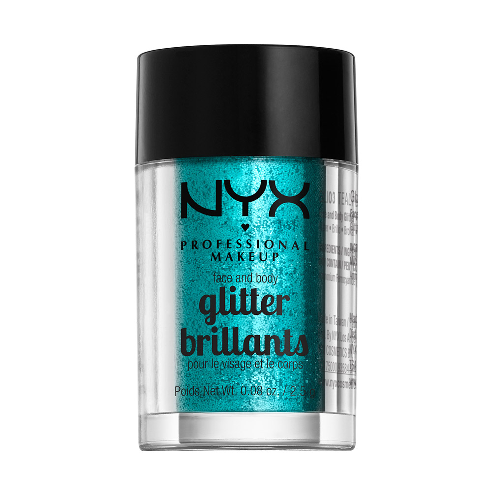 NYX Professional Makeup Loose Face Body Glitter Teal 7$