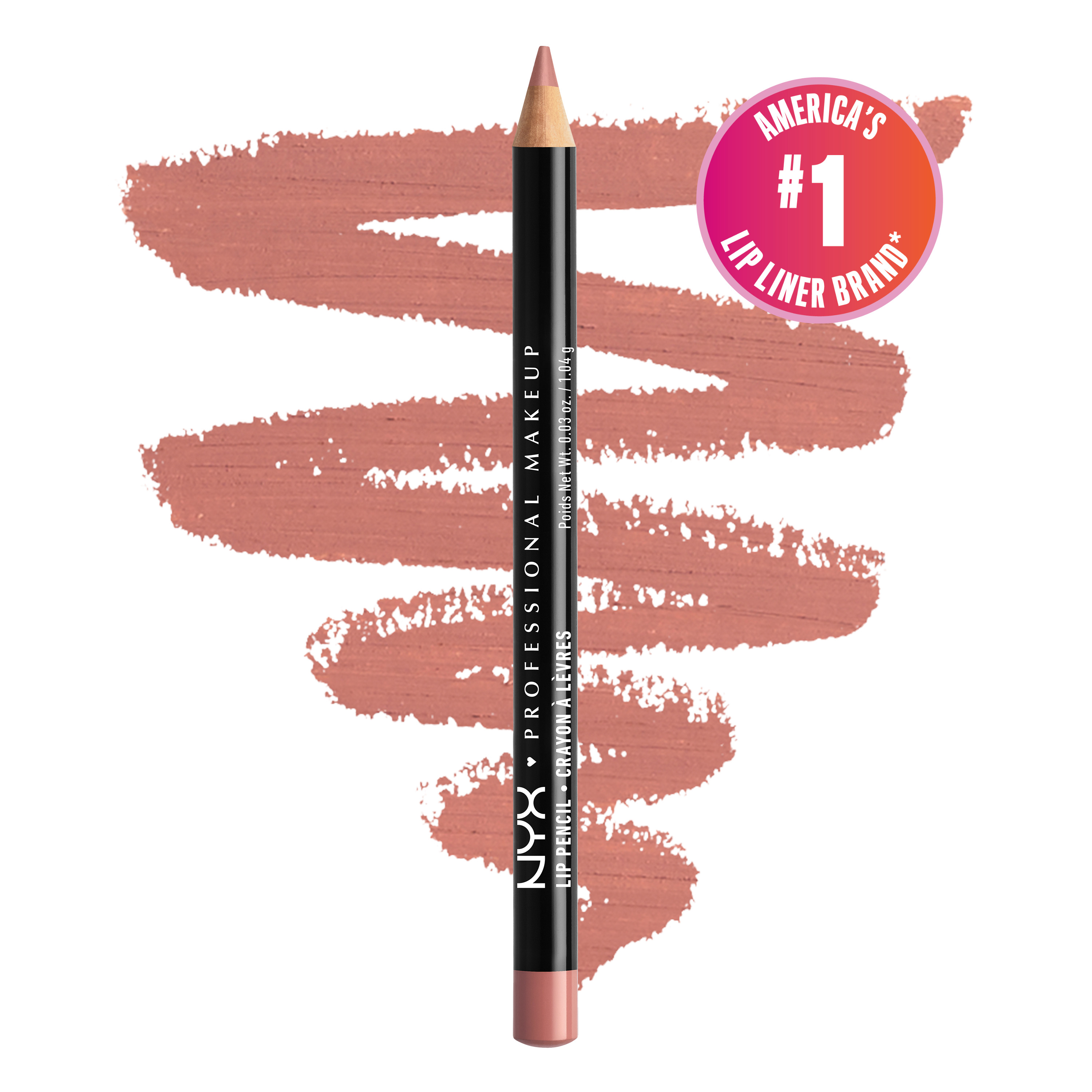 NYX Professional Makeup Slim Lip Pencil Creamy Lip Liner Nude Pink 6$