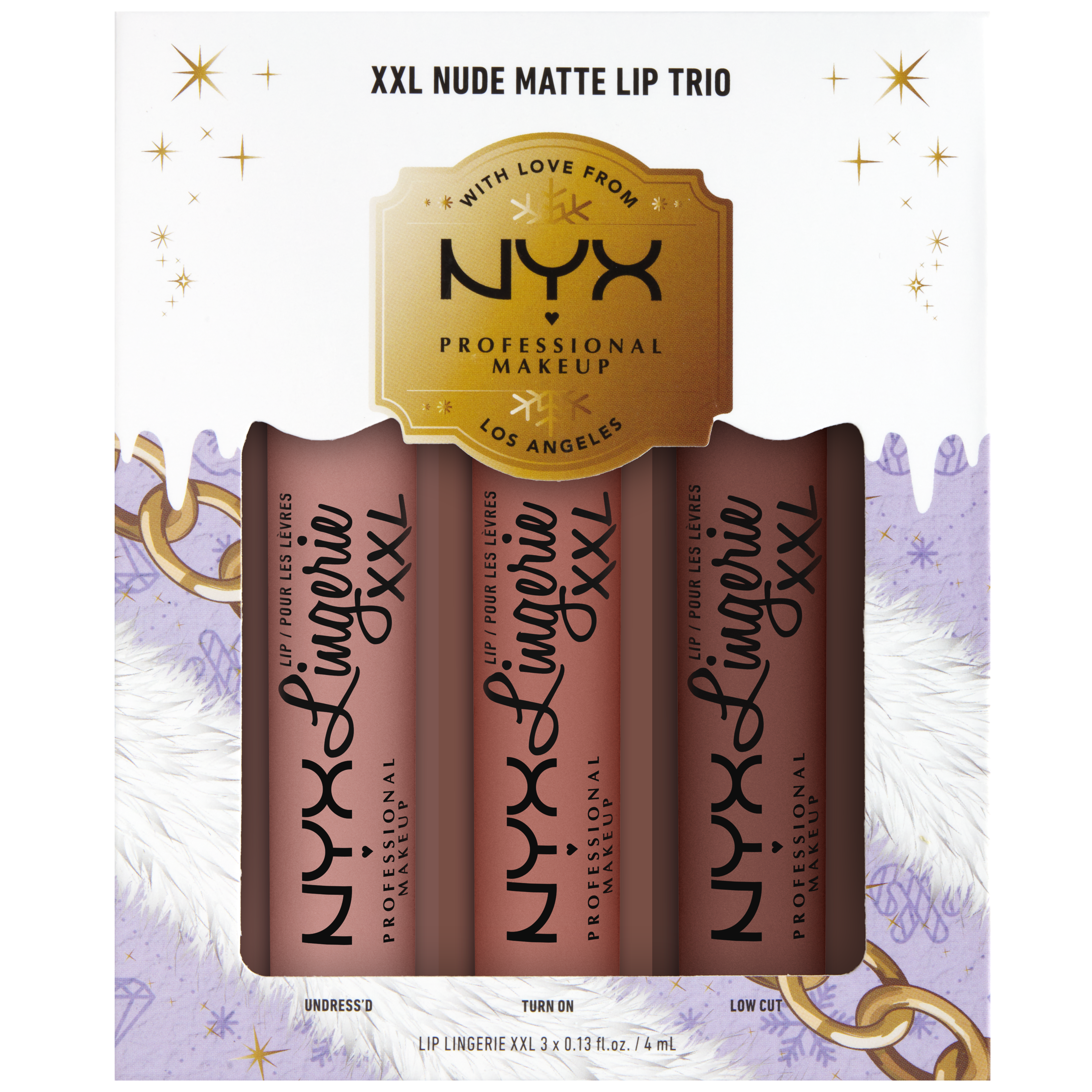 NYX Professional Makeup Lip Lingerie XXL Nude Liquid Lip Trio