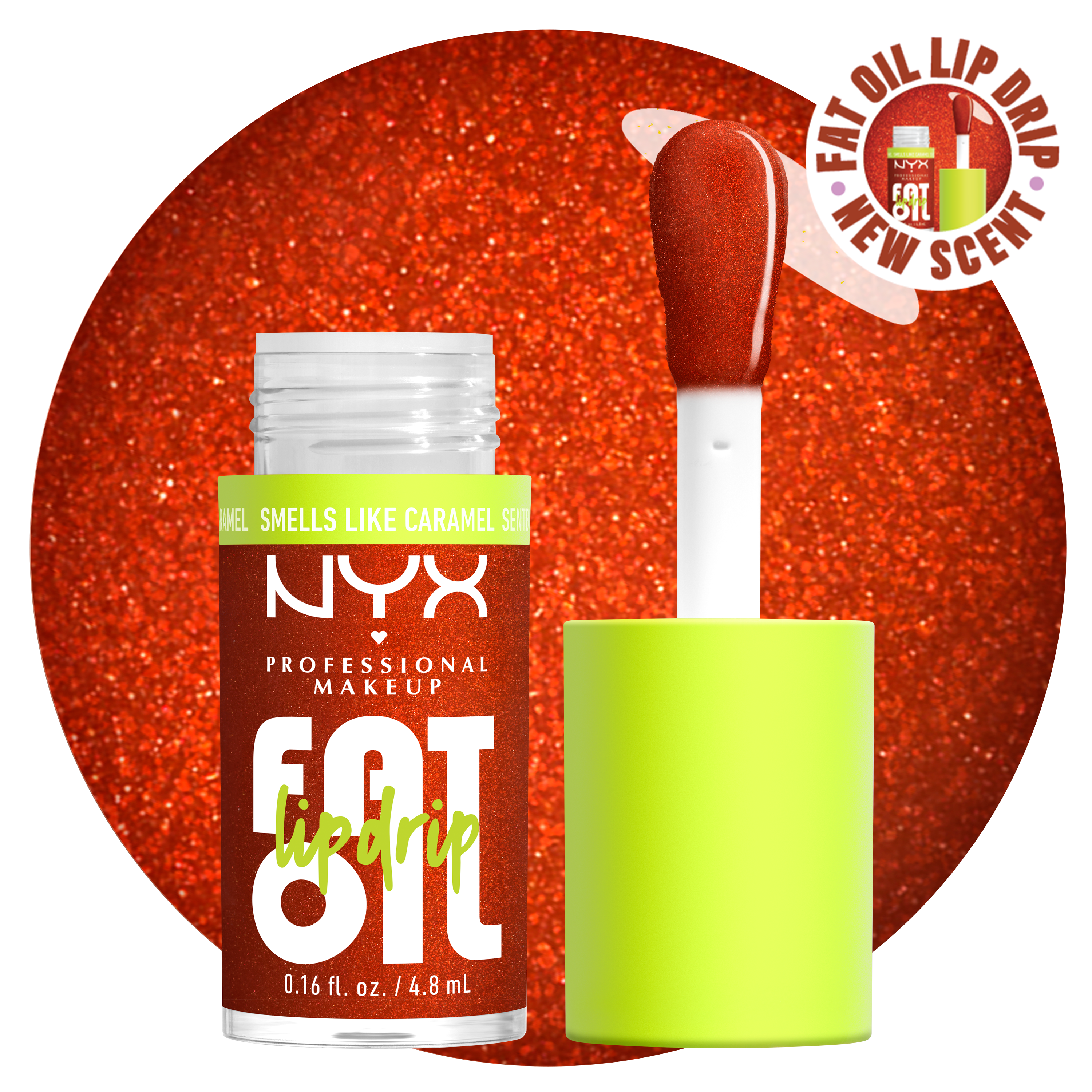 NYX Professional Makeup Tinted Lip Oil - Fat Oil Lip Drip Lip Gloss Caramelt Mami $10