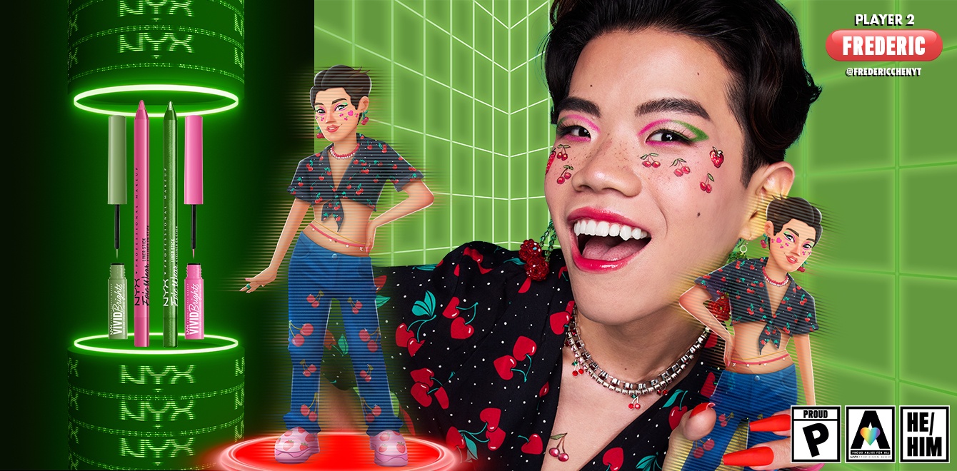 NYX Pride - Frederic's makeup look