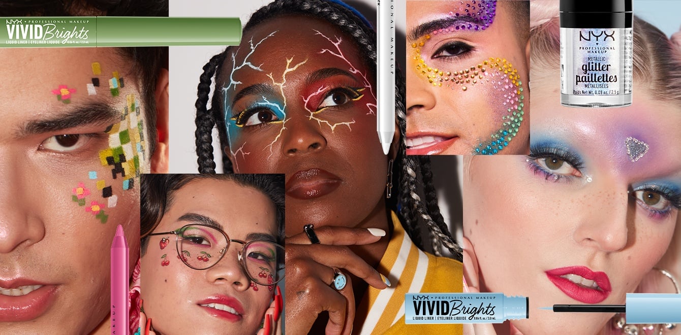 NYX Pride - Vivid Brights makeup collection