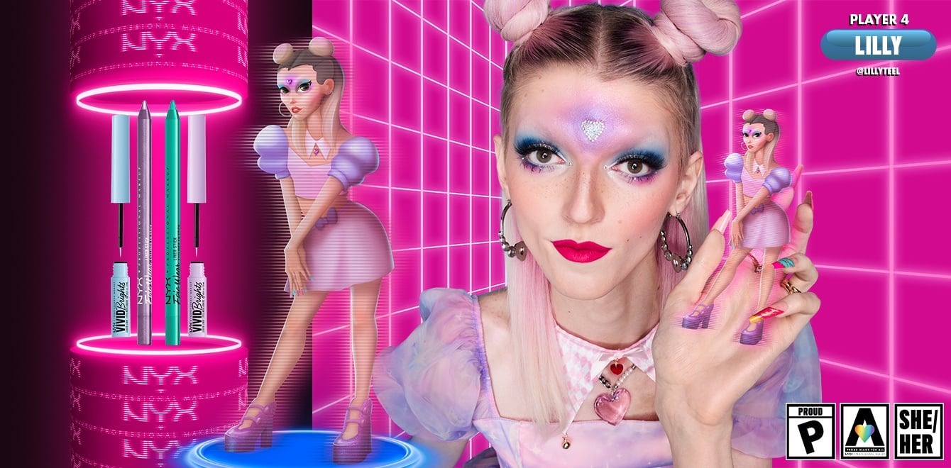 NYX Pride - Lilly's makeup look